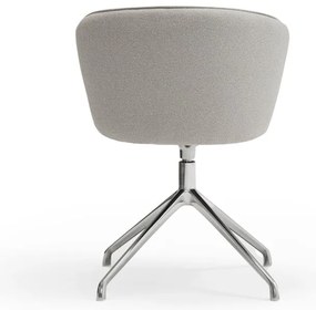 Világosszürke kárpitozott étkezőfotel szett 2 db-os Add – Teulat