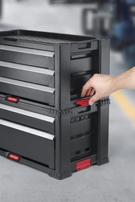 KETER 2 FIÓKOS TÁROLÓ &quot;TOOL CHEST&quot; - FEKETE (SZERSZÁMTÁROLÓ)