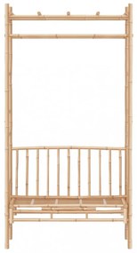 bambusz kerti pad pergolával 116 cm