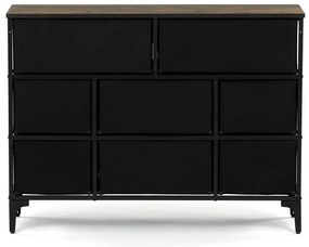 Többszínű MDF Komód 103×30×78 cm. AUK-W2104 BK