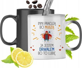 Mágikus Bögre Favágónak Színváltó Nyomtatott Fényképpel