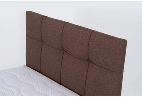 MARIA ONE kárpitozott ágy tárolóval, matrac nélkül 90x200 cm barna