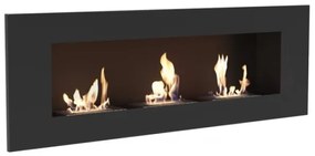 DELTA3/TUV beépíthető BIO kandalló 40x120 cm, 3x1,1 kW fekete