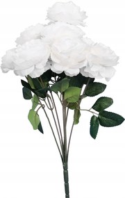 Csokor 9 Bazsarózsa 42CM Fehér Színű művirág