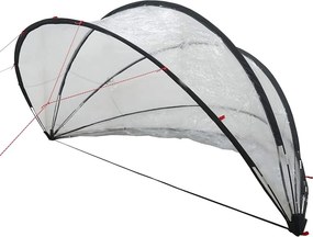 vidaXL Medence kupola Átlátszó 336 x 322 x 160 cm PVC