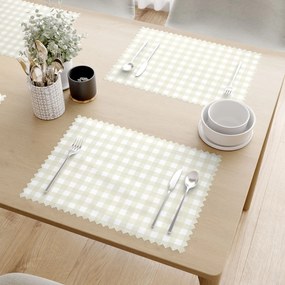 Goldea teflonbevonatú reggeliző alátét - bézs kockás - 2db 30 x 40 cm