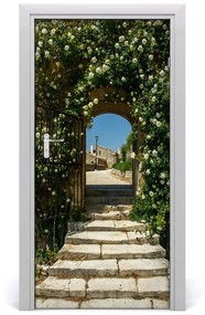 Ajtóposzter öntapadós virágos íj 75x205 cm