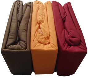 Letisa Pamut Gumis Lepedő 200x220 cm Barna