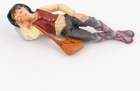 Alvó pásztor 10cm magas figurákhoz Fontanini Hagyományos Színek