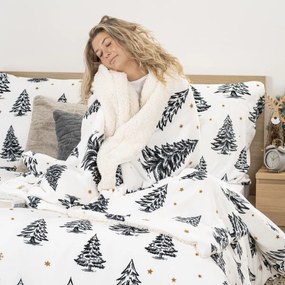 4Home Frosted Trees mikroszálas ágynemű, 160 x 200cm, 70 x 80 cm, 160 x 200 cm, 70 x 80 cm