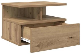 Lebegő éjjeliszekrény 2 pcs kézműves tölgy 40 x 31 x 27 cm