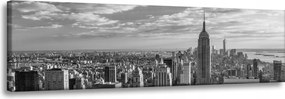 Vászonkép Építészet fekete-fehér Manhattan 135X45 cm