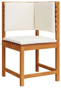 vidaXL Kerti Szék párnával Barna 50 x 50 x 91cm Tömör akácfa