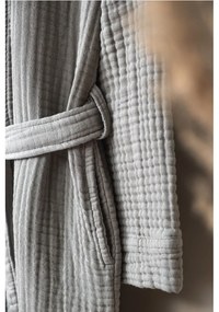 Szürke muszlin fürdőköpeny L/XL Kimono – Foutastic