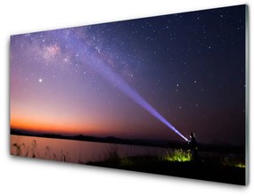 Üvegkép Star Night Tejút 100x50 cm 2 fogas