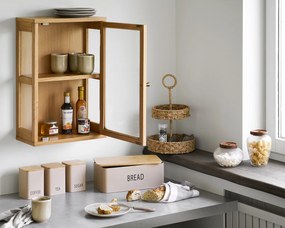 Maya korsó, üveg/akác, 2 db-os készlet - House Nordic