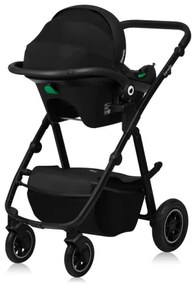 Lionelo - AMBER PLUS 3 az 1-ben kombinált babakocsi, grafit