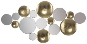 GLAM MIRROR arany és tükröződő vas fali dekoráció
