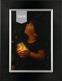Képkeret 13x18 fekete elegáns Gloria