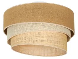 Duolla - Mennyezeti lámpa YUTE TRIO 1xE27/15W/230V átm. 45 cm barna/szürke/bézs