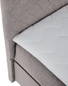 Boxspring ágy, szürkésbarna Taupe, 160x200, ADARA
