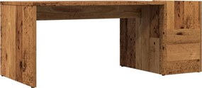 vidaXL antik fa színű szerelt fa dohányzóasztal 90 x 45 x 35 cm
