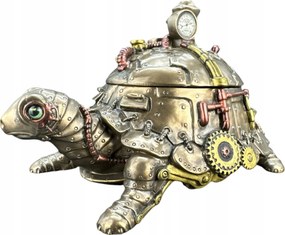 Figura Szobor Steampunk Szobor Doboz Teknős Veronese WU77389A4