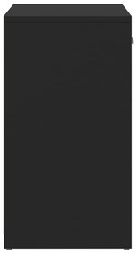fekete szerelt fa cipőtároló pad 94,5 x 31 x 57 cm