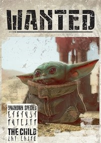 Plakát Star Wars: The Mandalorian - Baby Yoda Wanted, (61 x 91.5 cm)