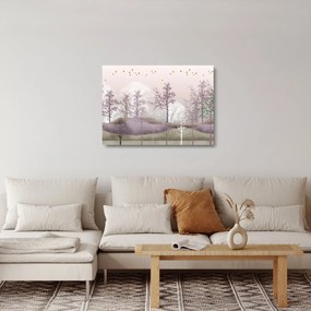 Az erdő képe (üvegen) (70x50 cm)
