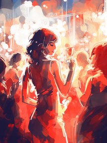 Poszter 30x40cm Kijárat az esti órákban