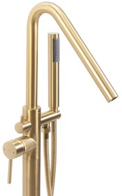 Szabadon álló padló csaptelep Rea ARAS Gold Brush