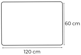 Liz 120 tükör led világítással 120x60 cm