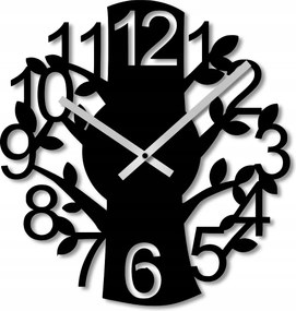 Falióra 50 cm Falióra Nagy Fa Óra Fekete Római 3D