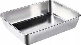 Sütőlap Rozsdamentes Acél Tésztatálca Szögletes 25X20CM