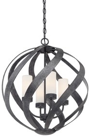 Quintiesse BLACKSMITH QN-BLACKSMITH-4P-OBK Függőlámpa 4x40W/E14 IP44