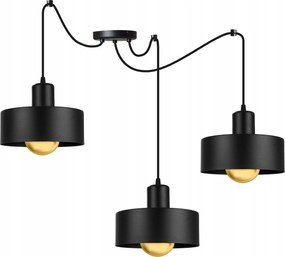 Mennyezeti Lámpa Függeszték Fekete Fehér Csillár Hármas Pók Loft Konyha
