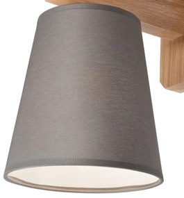 Fali lámpa ANDREA 1xE27/60W/230V tölgy/szürke