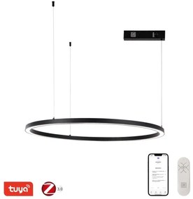 Immax NEO 07215L-LED Dimmelhető csillár zsinóron FINO 60W/230V 80cm fekete Tuya + távirányító