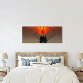 Kép - Napkelte, Pakpra-tó (120x50 cm)