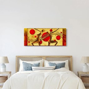 Absztrakt kép két nővel (120x50 cm)