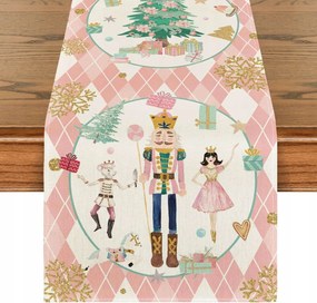 *sale* KarĂĄcsonyi asztalterĂtĆ diĂłtörĆ rĂłzsaszĂn 40 x 100 cm