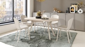 MAZZONI EXPORT FIORA Bézs (Basel 24 szövet)/bézs váz - MODERN LOFT KÁRPITOZOTT SZÉK NAPPALIBA/ÉTKEZŐBE