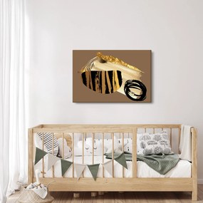 Kép - Absztrakció aranybarna N⁰2 (90x60 cm)