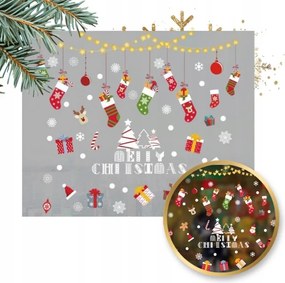 Ecarla Karácsonyi színes ablakmatrica 2 lap 30 x 90 cm NKD21