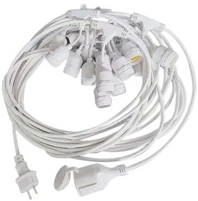 Kültéri STRING lánc 15xE27/40W/230V 15m IP65 védelemmel