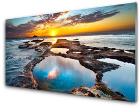 Akrilkép Sea Sun Landscape 100x50 cm