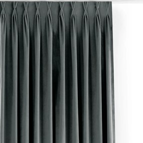 Filumi Rövid függöny velvet matt flexy nappaliba Grafit 265x175