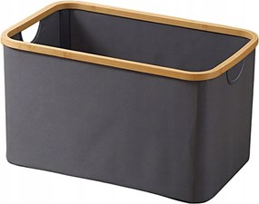 Összecsukható Szennyestartó Kosár Bambusz Szövet Oxford 50L