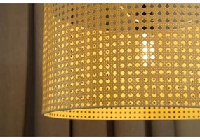 Duolla - Felületre szerelhető csillár ROLLER RATTAN 1xE27/15W/230V átm. 45 cm bézs